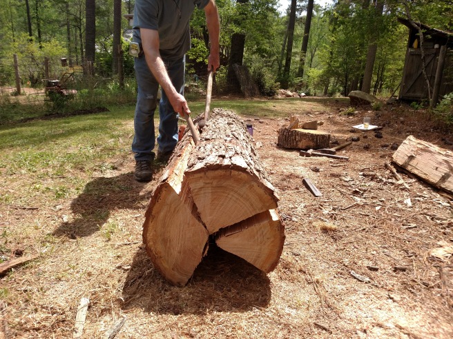 Quartering the log